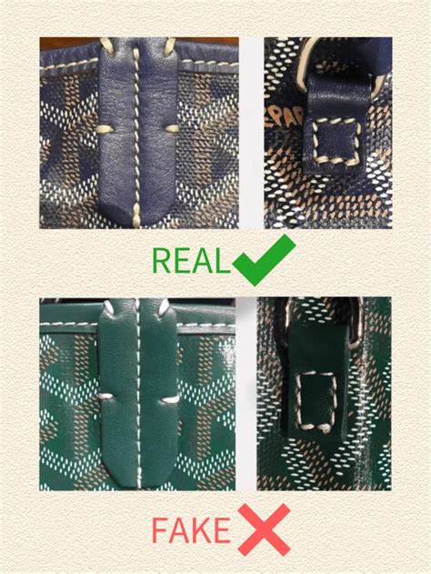 goyard stitching|how to identify a goyard.